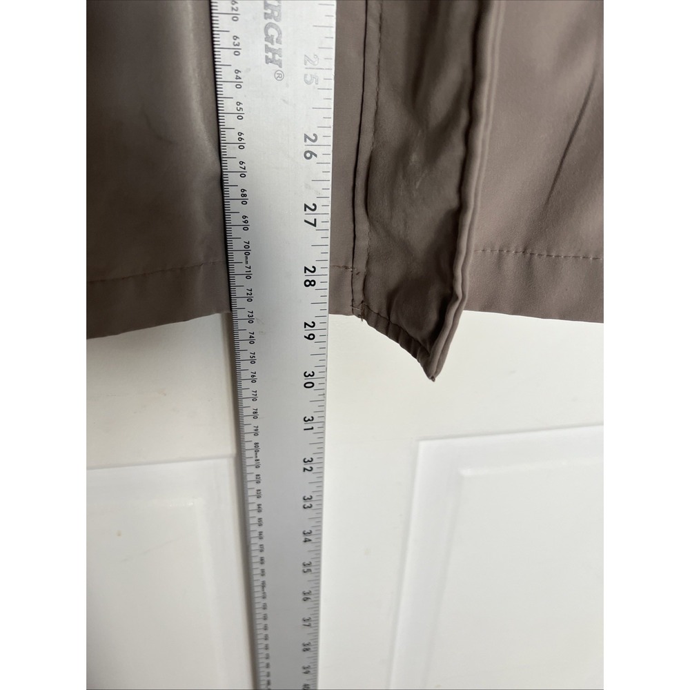 George Hoo1ded Lightweight Utility Taupe Jacket Lined Detachable Hood Sz 18/20 - Picture 13 of 16